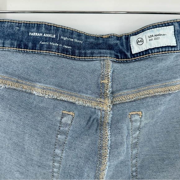 AG Adriano Goldschmied Farrah Ankle High-Rise Skinny Blue Size 31 - Picture 7 of 13